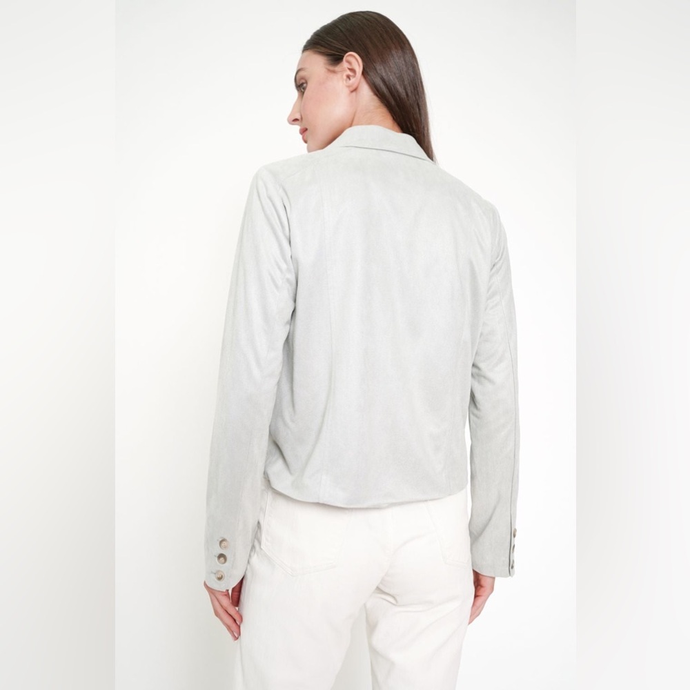 Mystree Soft Gray Women's Blazer - Picture 2 of 9